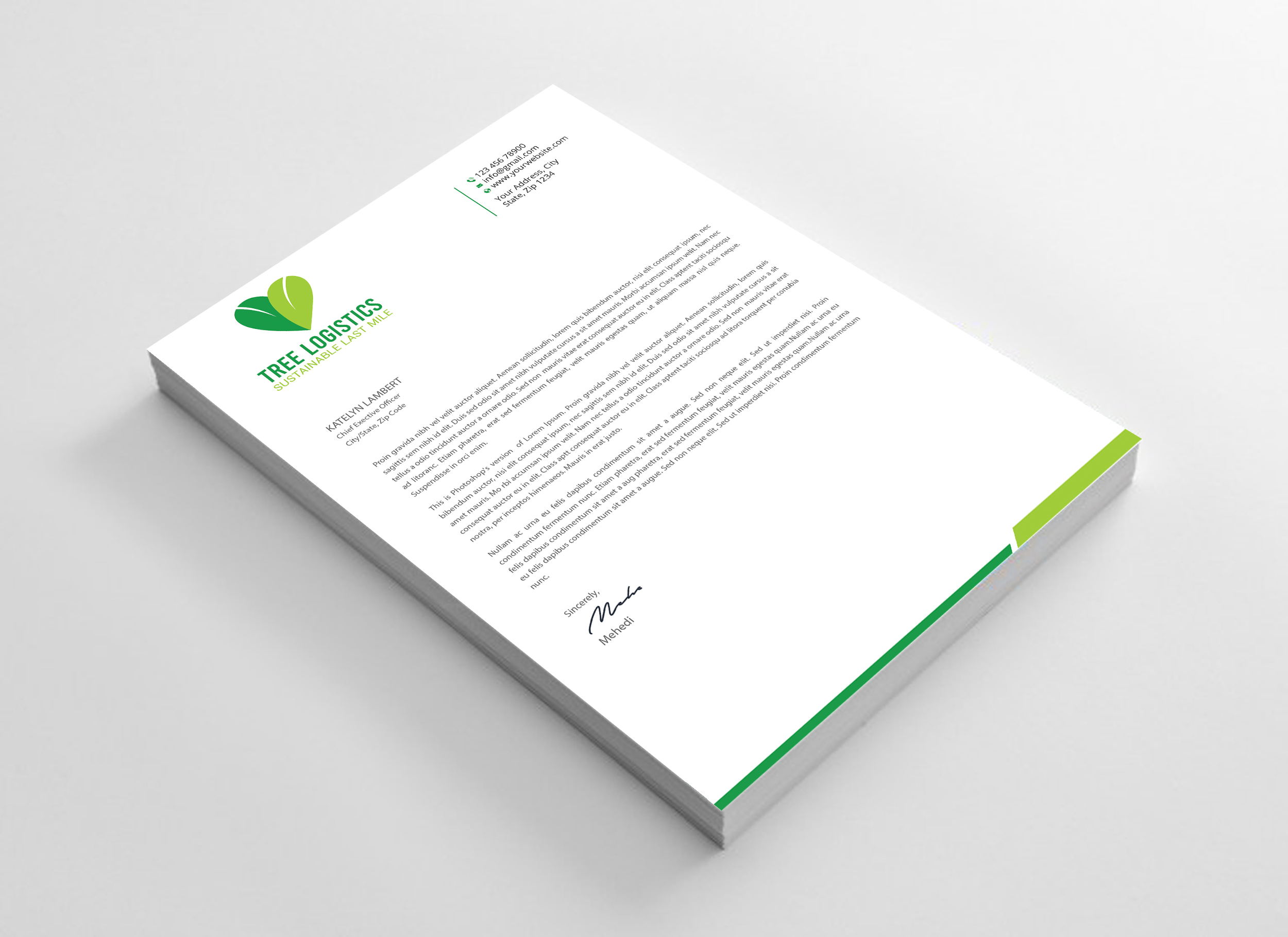 Letterhead Design by Expert Bappy for this project | Design #32142937