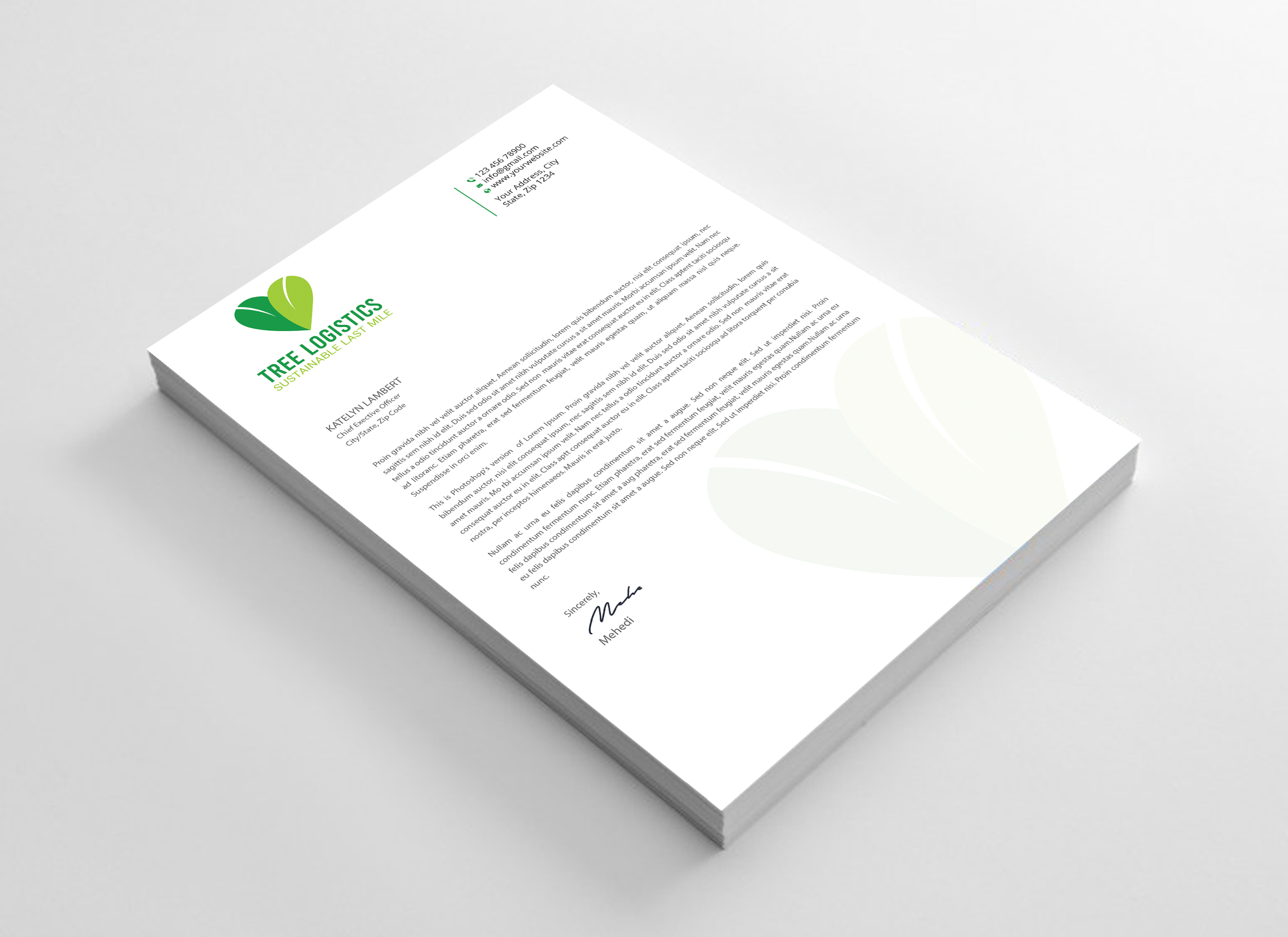 Letterhead Design by Expert Bappy for this project | Design #32142938