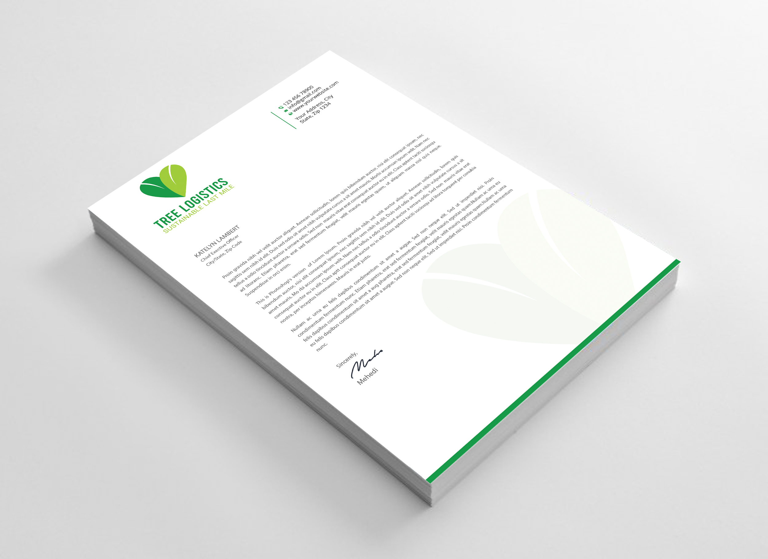 Letterhead Design by Expert Bappy for this project | Design #32142940