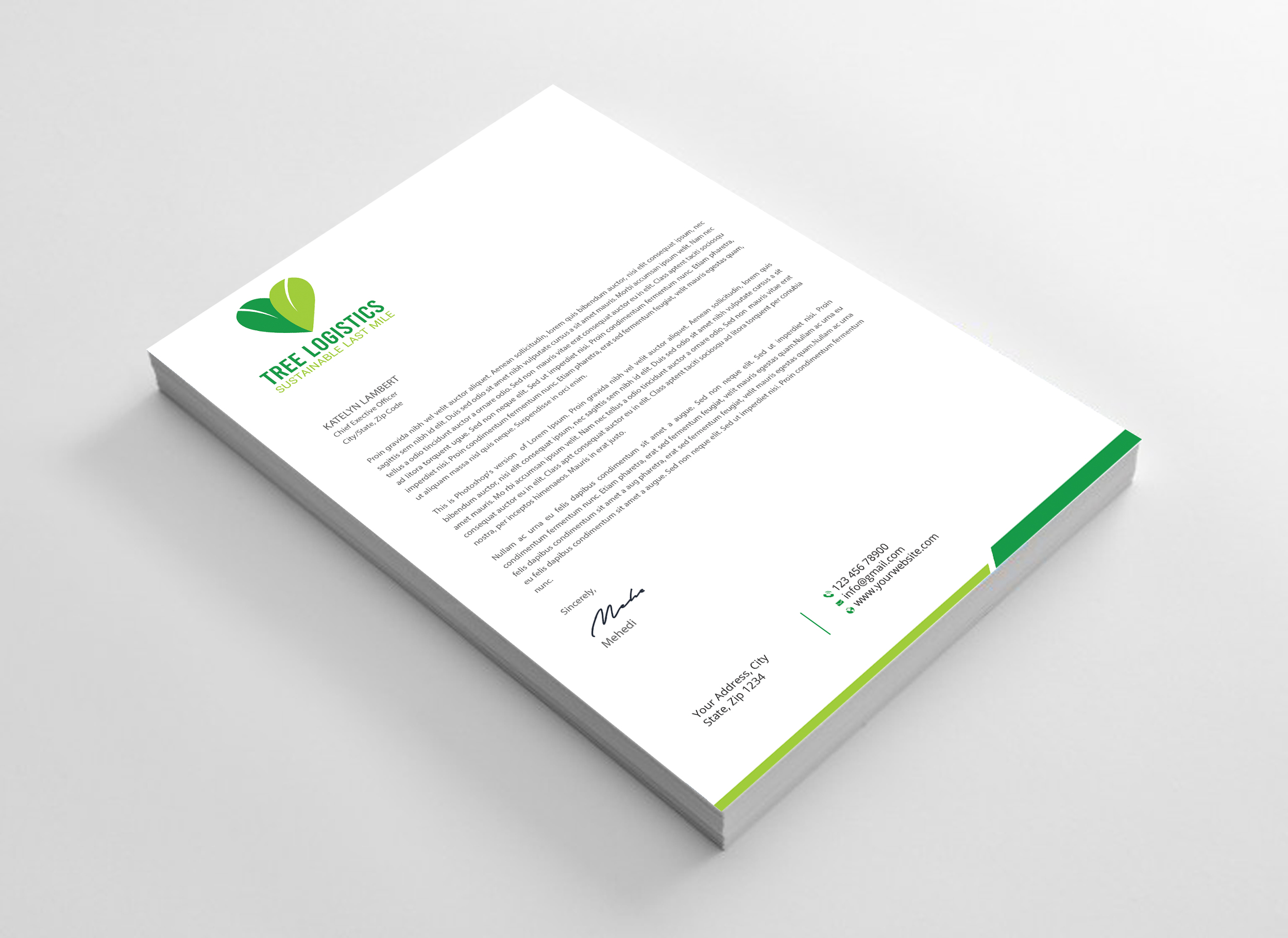 Letterhead Design by Expert Bappy for this project | Design #32143034