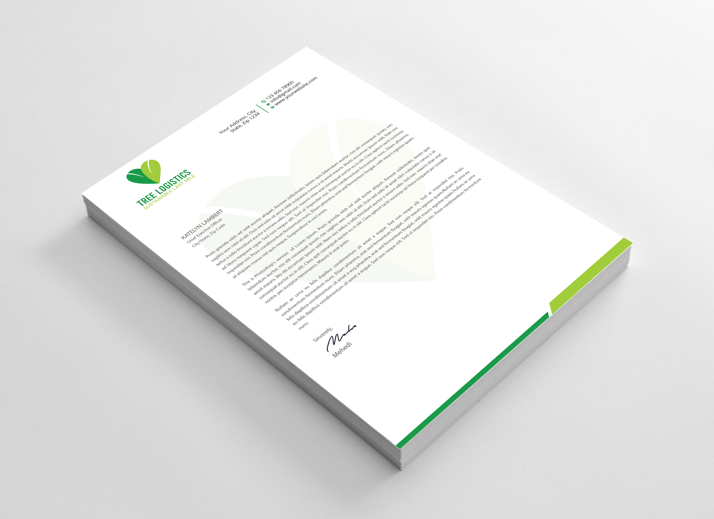 Letterhead Design by Expert Bappy for this project | Design #32143099