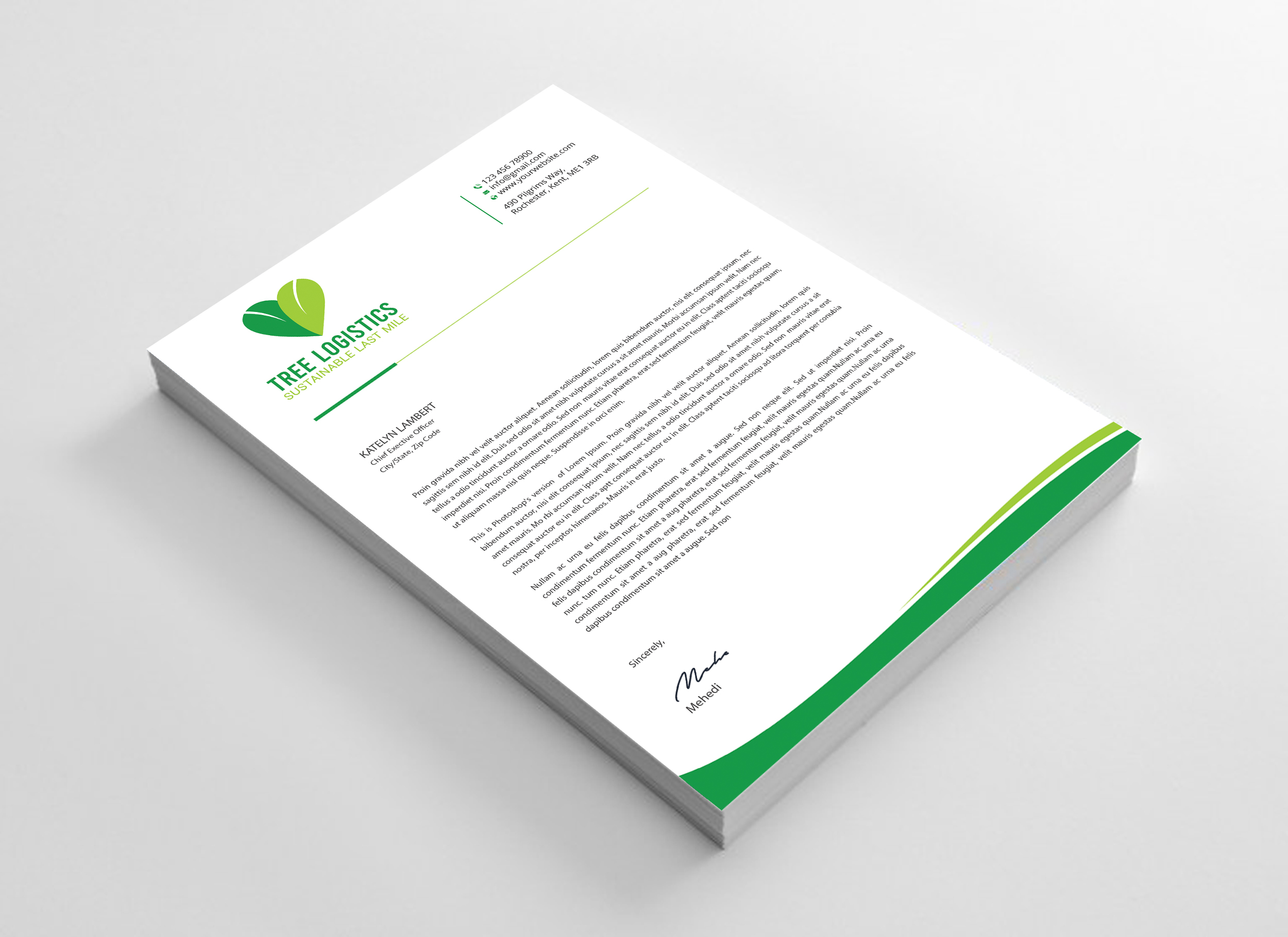 Letterhead Design by Expert Bappy for this project | Design #32143133