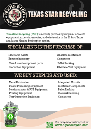 new recycling company is looking for more vendors | Flyer Design by Professor P