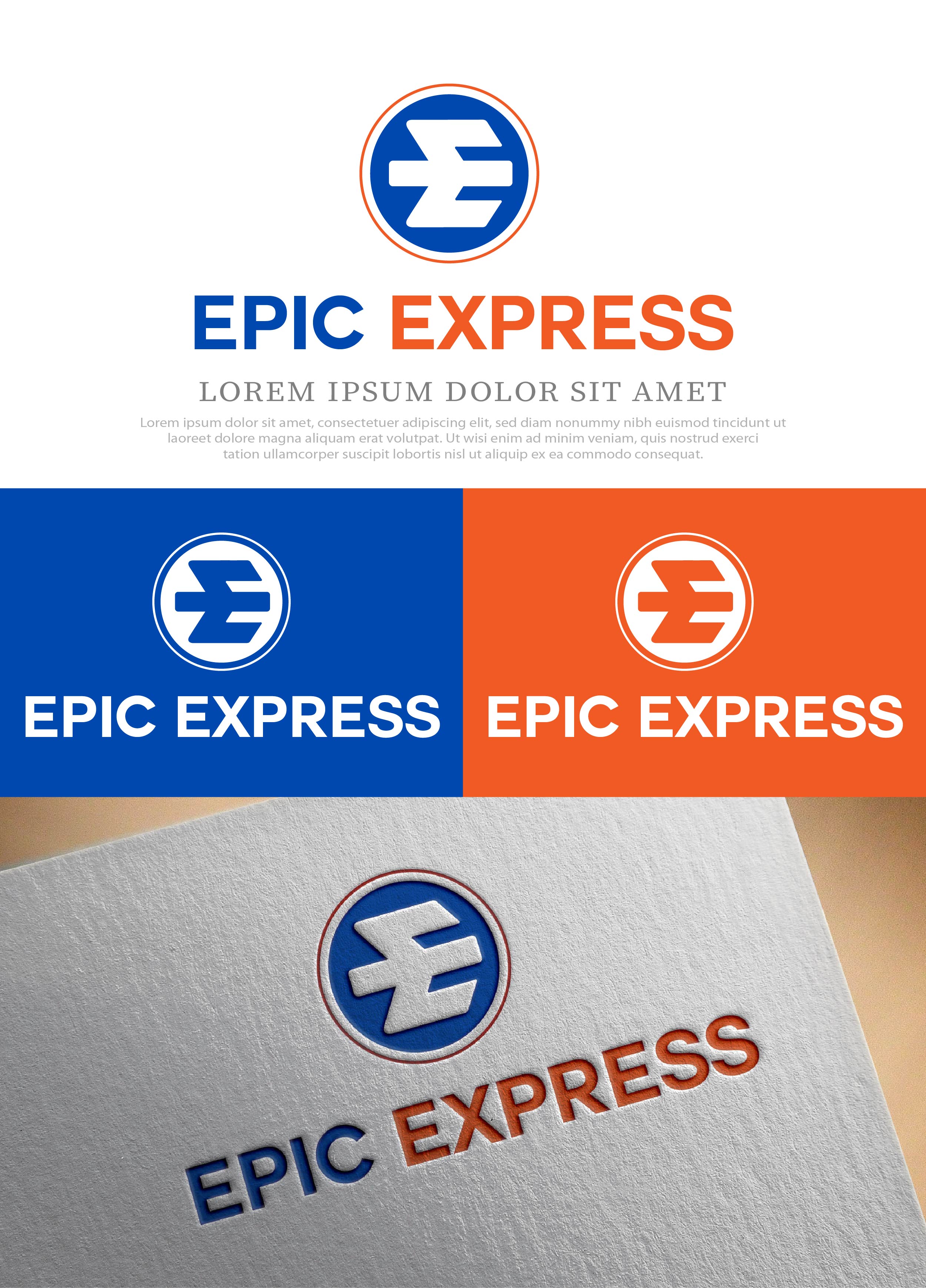Logo Design by NasarLogo for EPIC EXPRESS | Design #32193724
