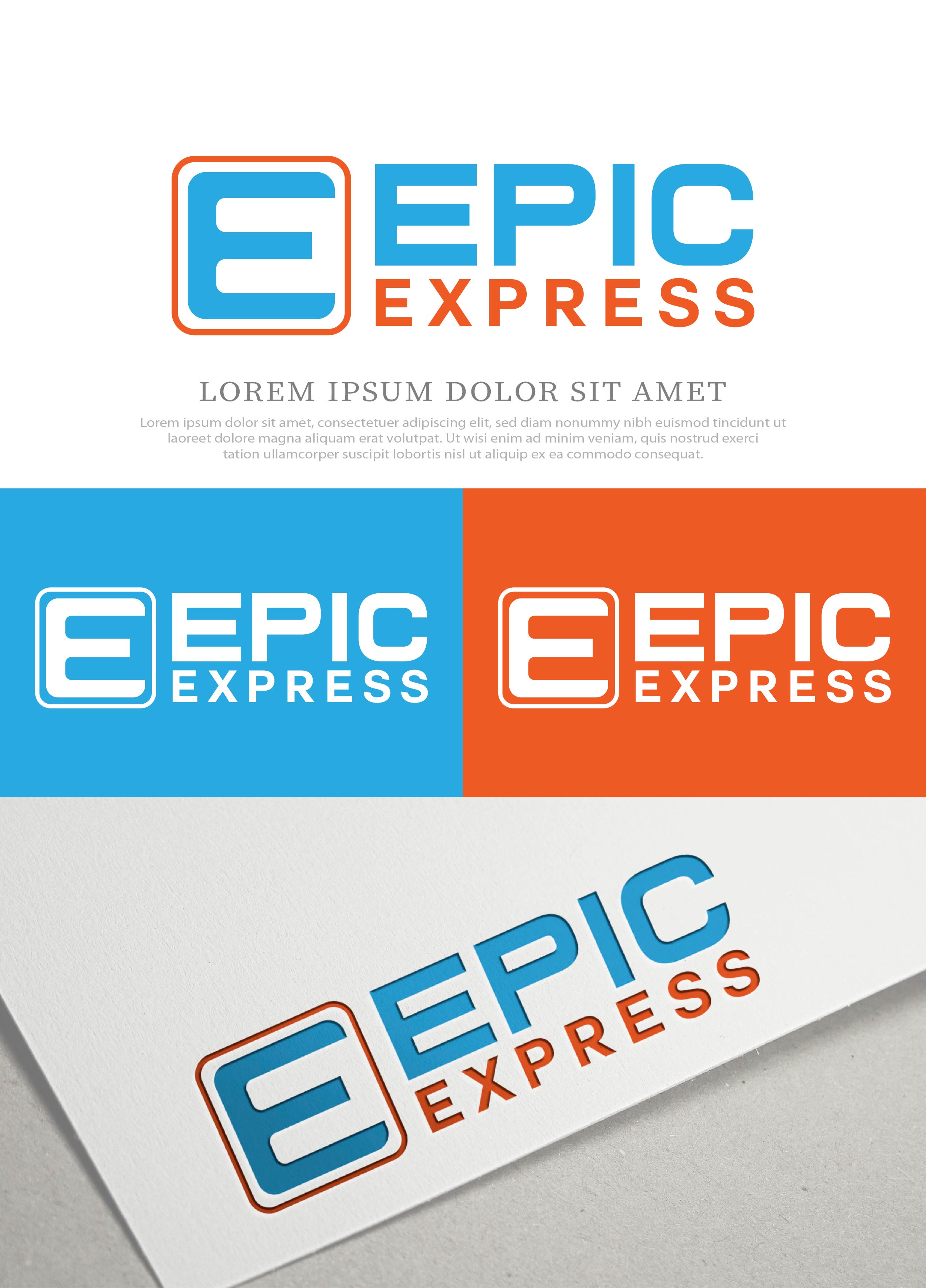 Logo Design by NasarLogo for EPIC EXPRESS | Design #32193729