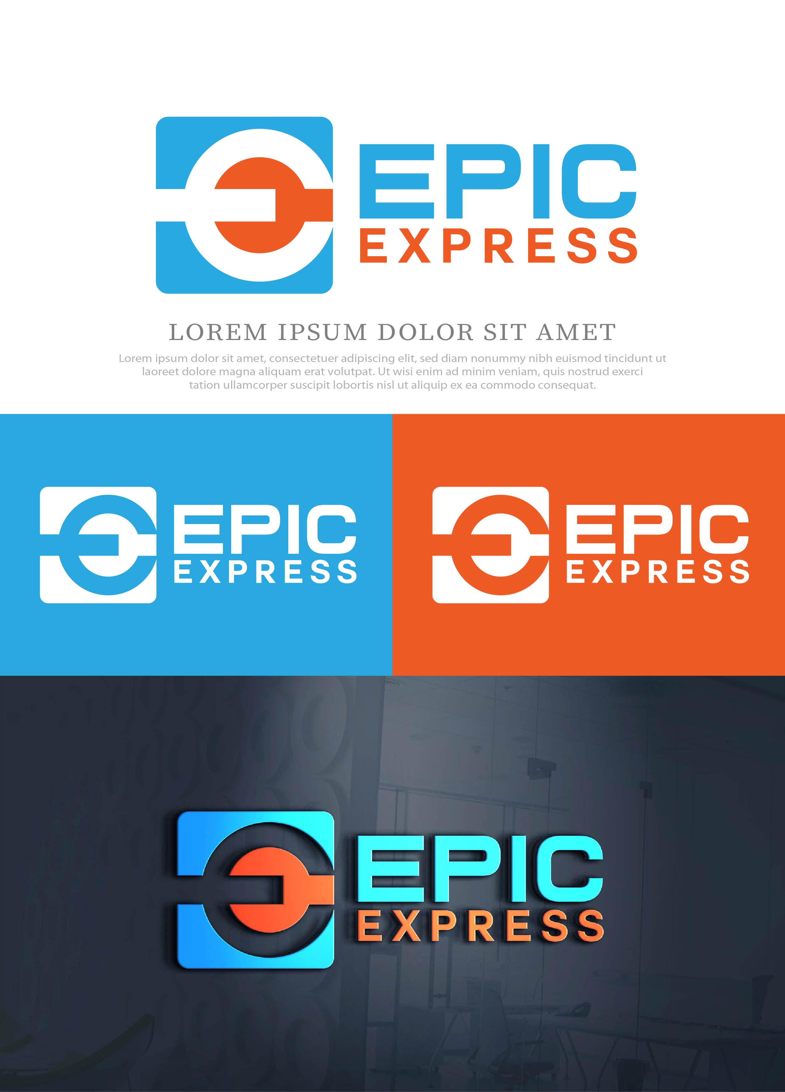 Logo Design by NasarLogo for EPIC EXPRESS | Design #32193733