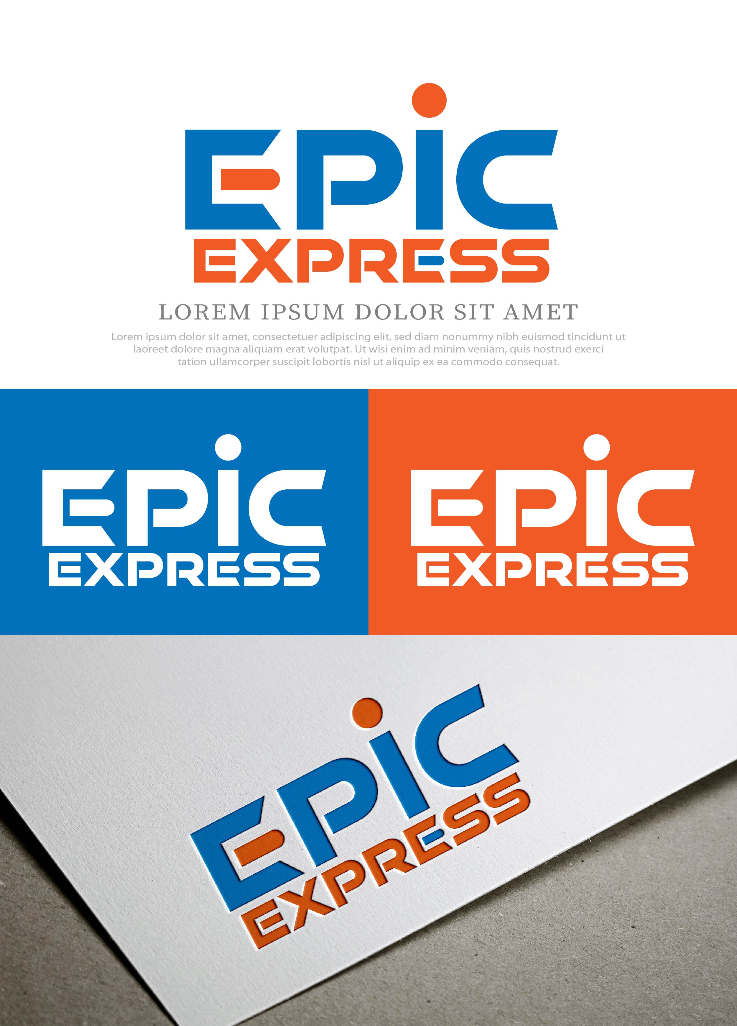 Logo Design by NasarLogo for EPIC EXPRESS | Design #32193745