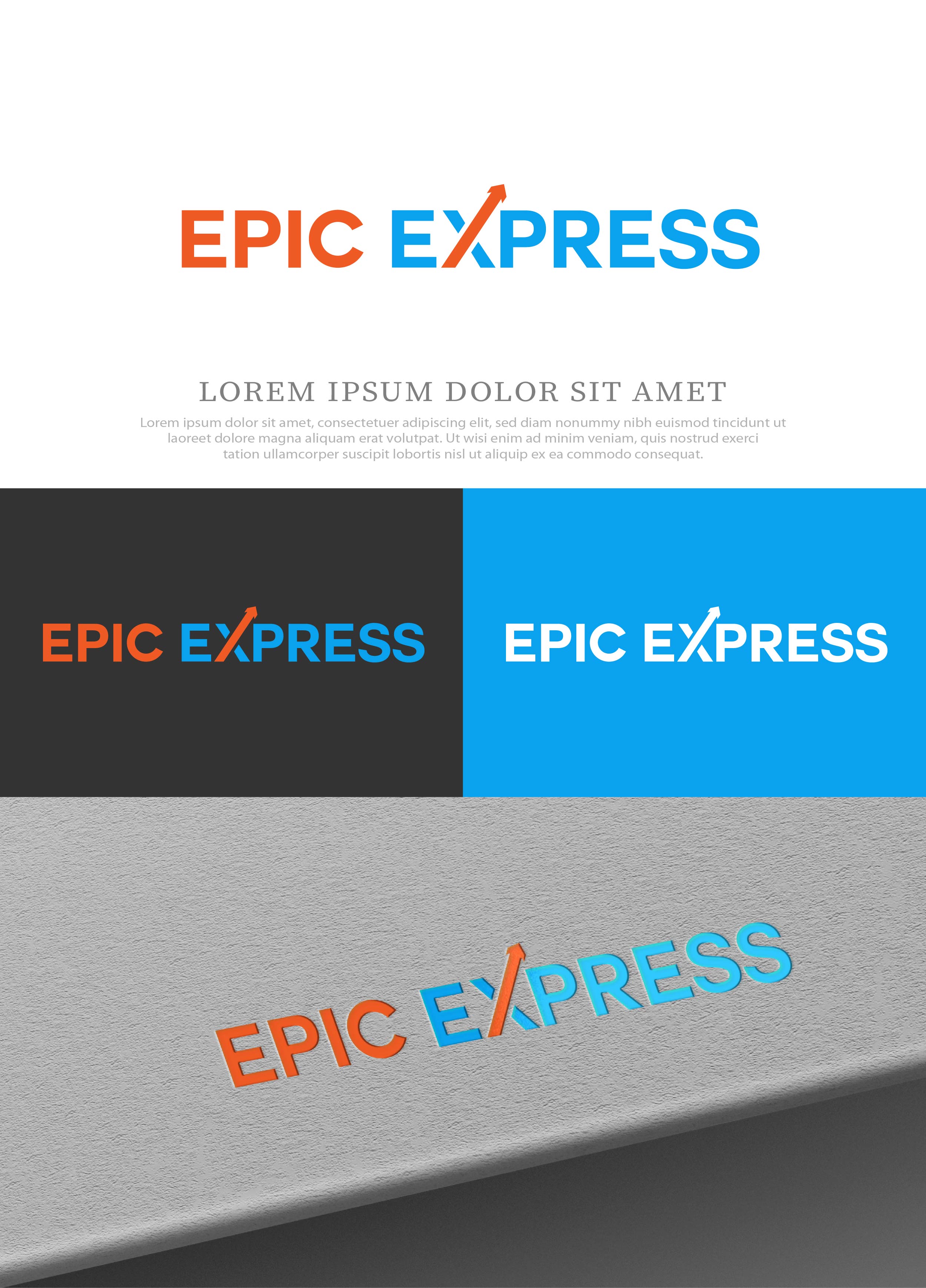 Diseño de Logo por NasarLogo para EPIC EXPRESS | Diseño #32226507