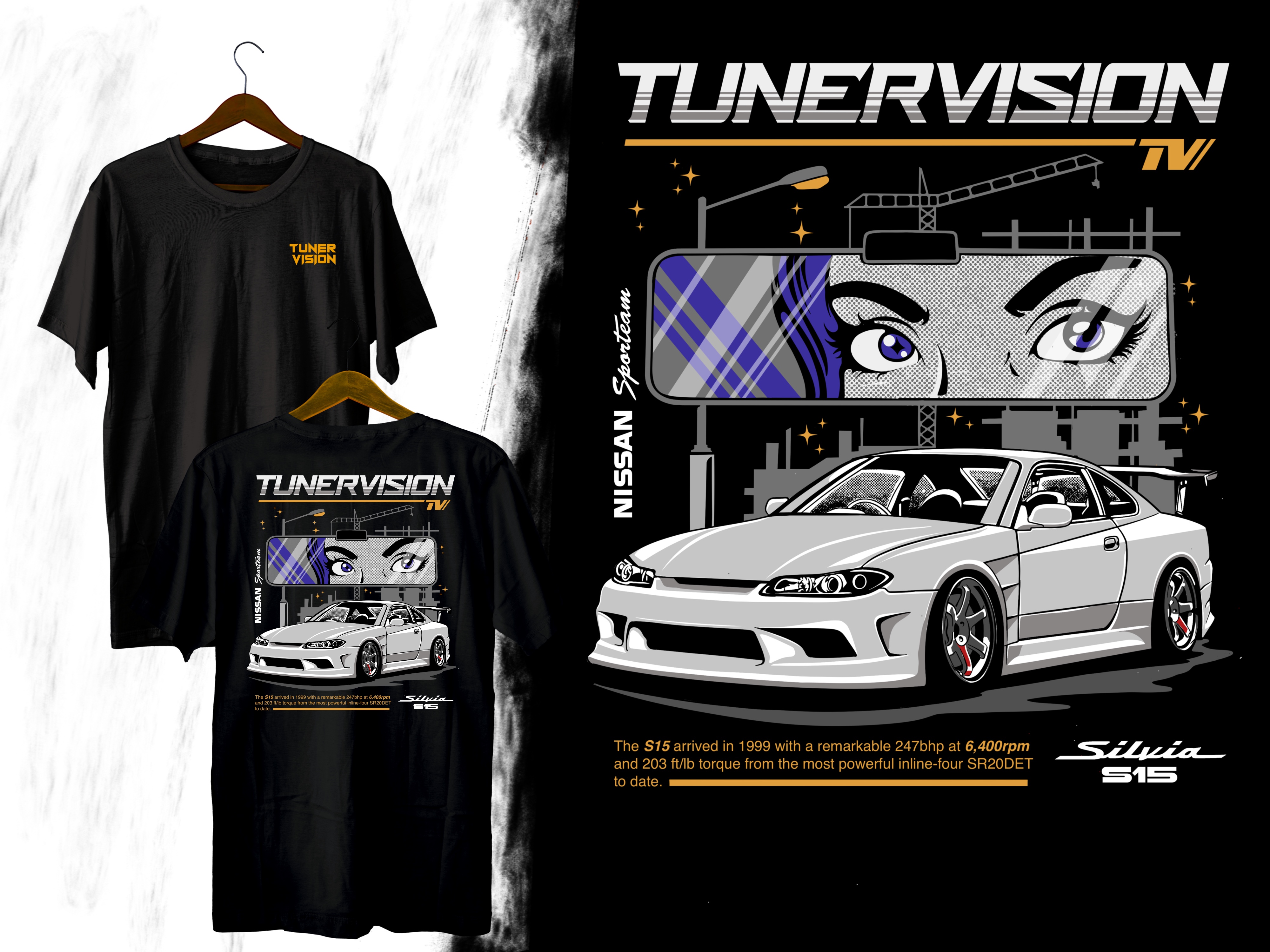 T-shirt Design by Letterdot for Tuner Vision | Design #32159703