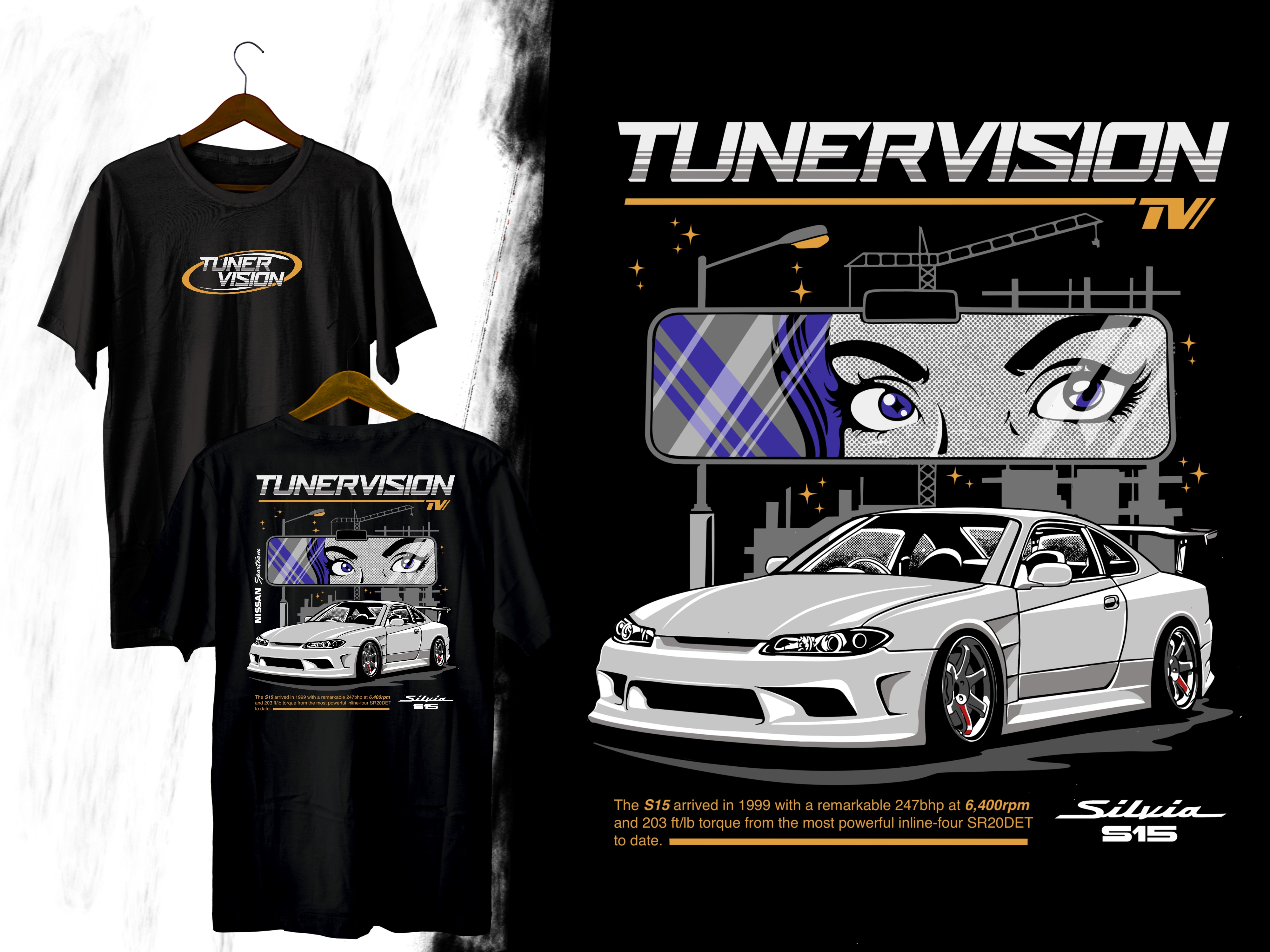 T-shirt Design by Letterdot for Tuner Vision | Design #32199863