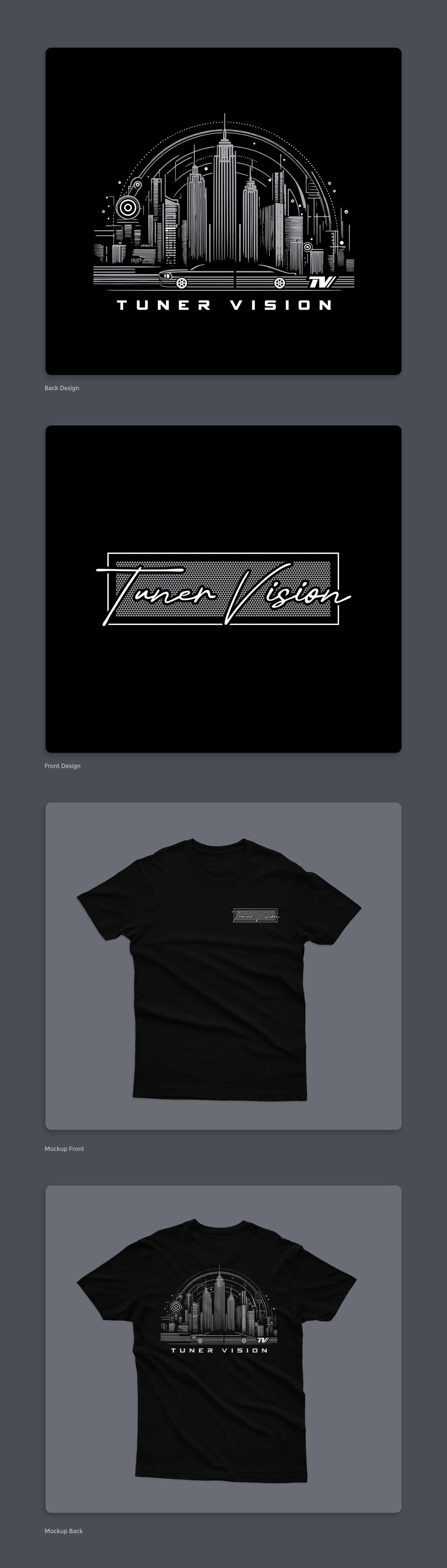 T-shirt Design by Draw n Design for Tuner Vision | Design #32154097