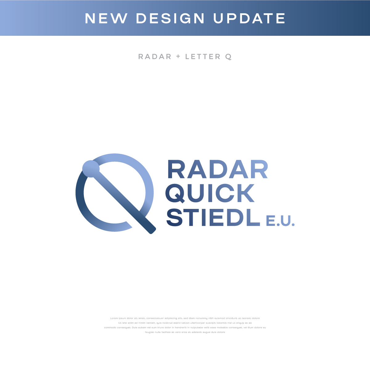 Logo Design by apik. for Quick Radar Stiedl e.U. | Design #32177794