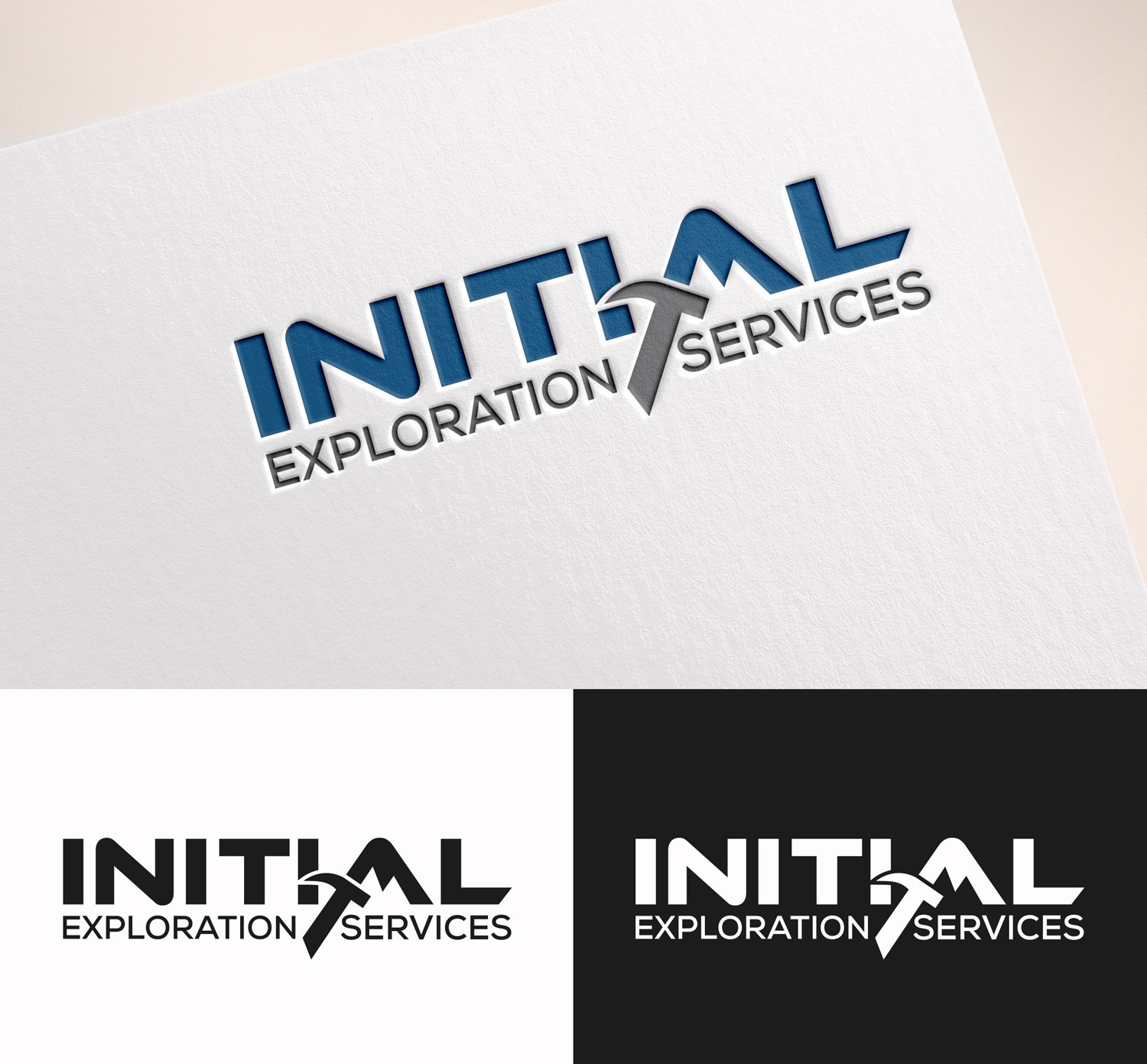 Logo Design by M Art & Design for Initial Exploration Services | Design #32155251