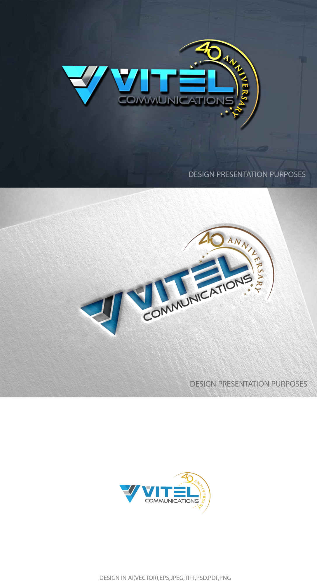 Logo Design by zebronicgraphic for Vitel communications | Design #32168463