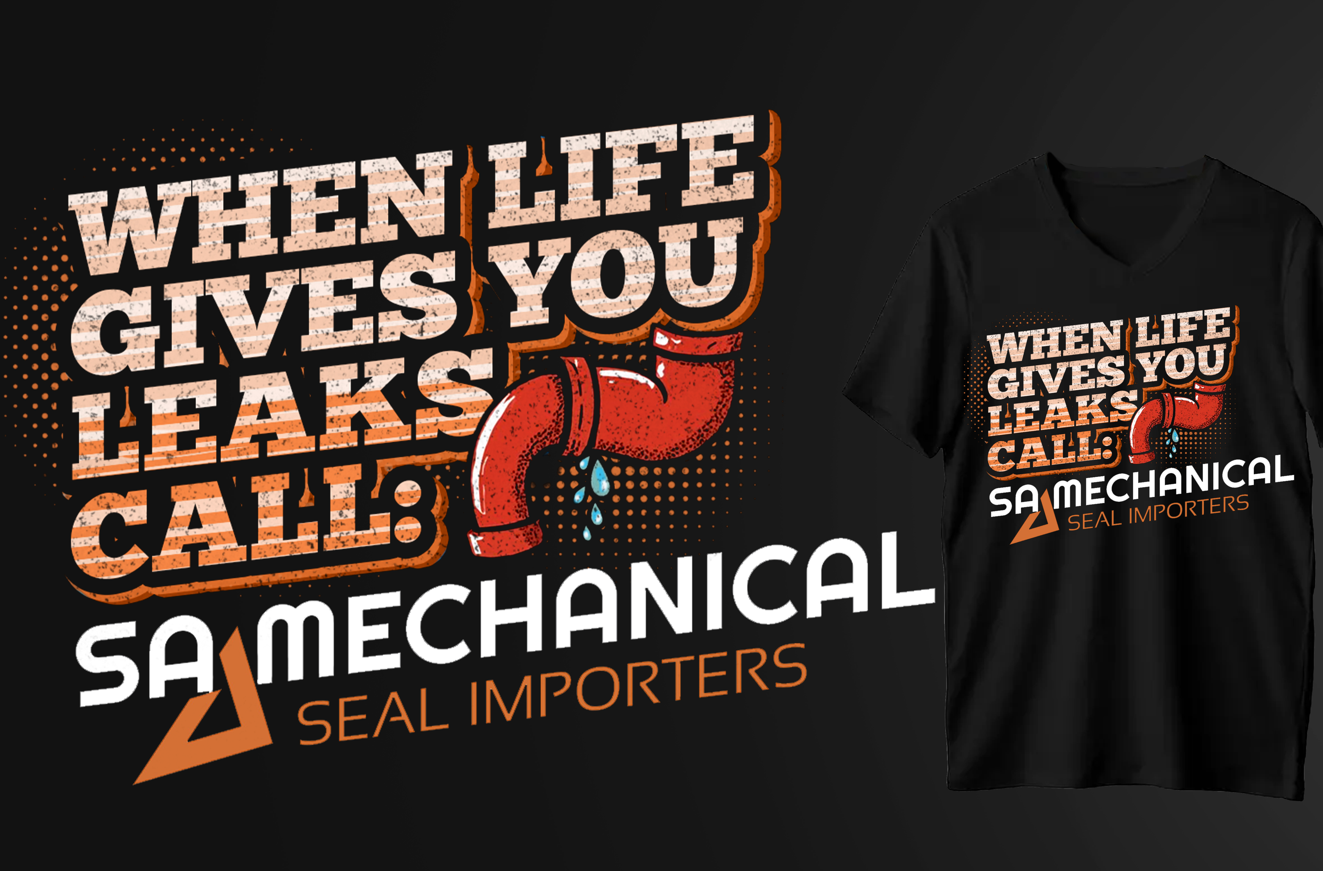 Design de T-shirt par Md. Humayun pour sa mechanical seal importer pe | Design #32174459