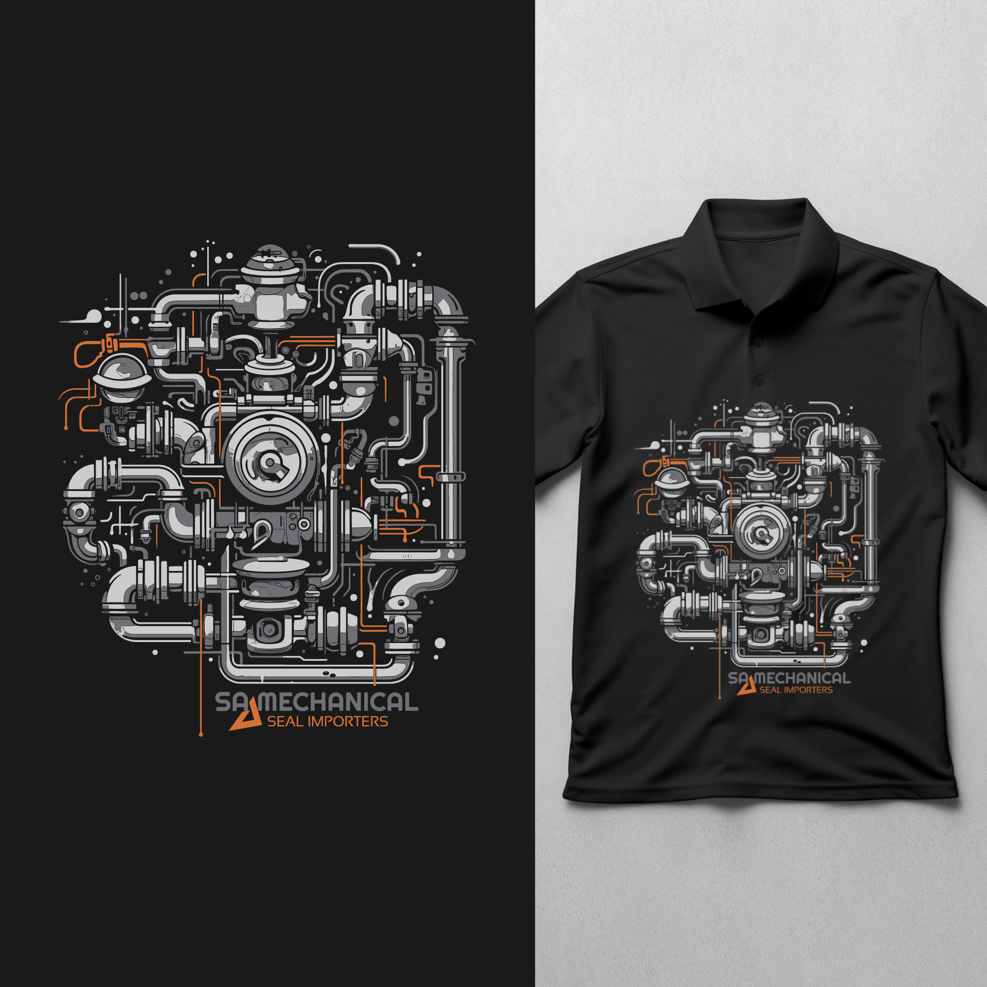 T-Shirt-Design von Di3goAngelo für sa mechanical seal importer pe | Design #32175292
