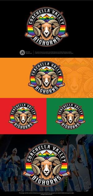 Logo Design by Anderwork for Coachella Valley LGBT Hockey Association | Design: #32173417