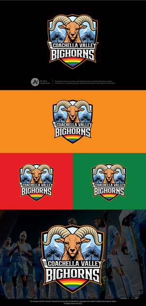 Logo Design by Anderwork for Coachella Valley LGBT Hockey Association | Design: #32187285