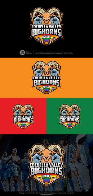Logo Design by Anderwork for Coachella Valley LGBT Hockey Association | Design: #32209856