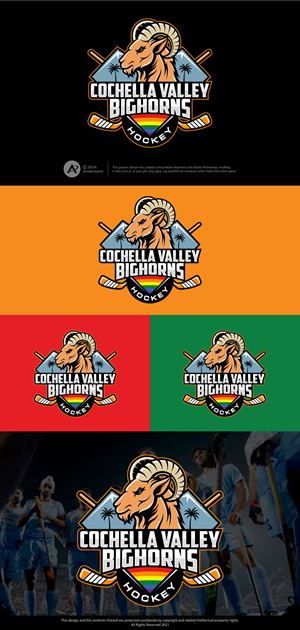 Logo Design by Anderwork for Coachella Valley LGBT Hockey Association | Design: #32210244