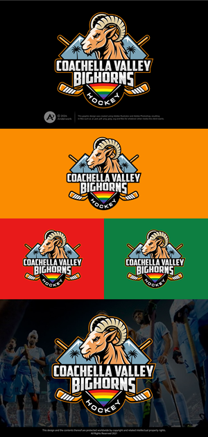 Logo Design by Anderwork for Coachella Valley LGBT Hockey Association | Design: #32227202