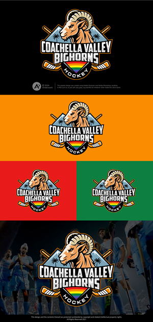 Logo Design by Anderwork for Coachella Valley LGBT Hockey Association | Design #32227203