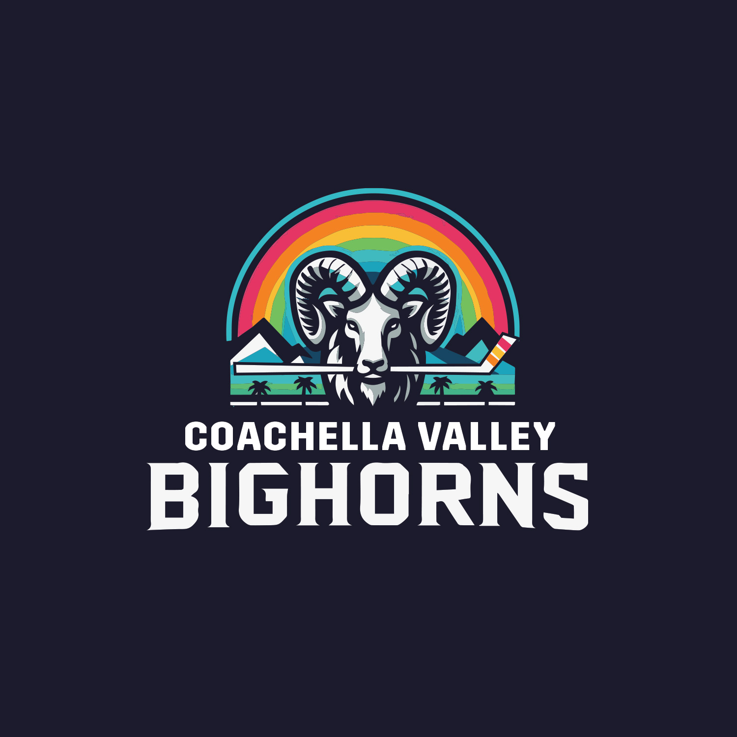 Logo Design by Valtti Design for Coachella Valley LGBT Hockey Association | Design #32213540