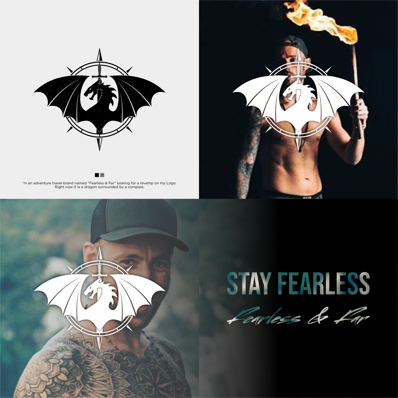 Logo Design by Kusuma Studio for Fearless & Far Adventure Travel Inc. | Design #32176437