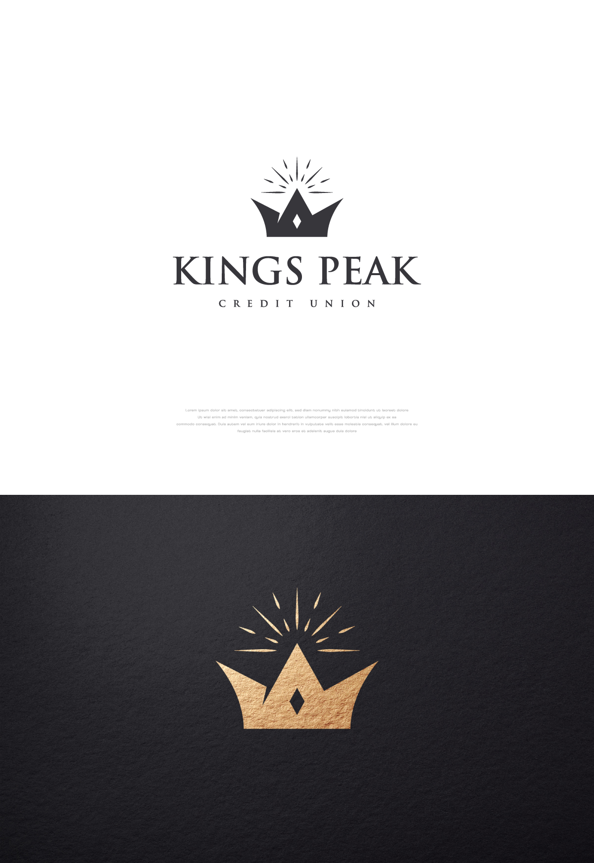 Logo Design by apik. for Kings Peak Credit Union | Design #32170262