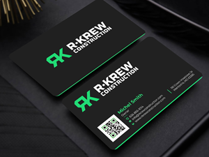Business Card Design by Graphixpointt for RKREW Construction | Design: #32172515