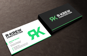 Business Card Design by Graphixpointt for RKREW Construction | Design: #32172516