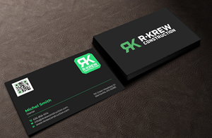 Business Card Design by Graphixpointt for RKREW Construction | Design: #32172519