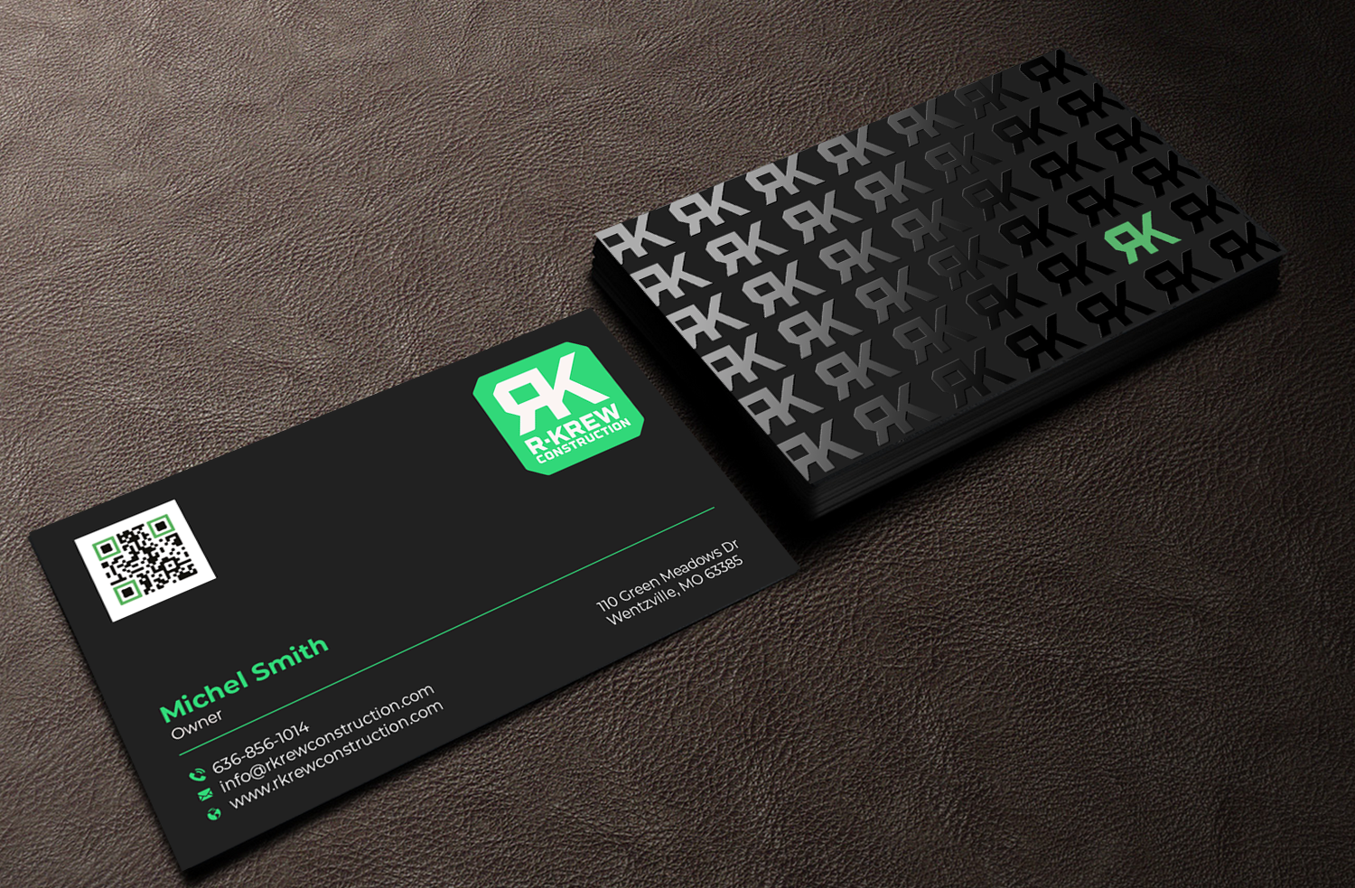 Visitenkarten-Design von Graphixpointt für RKREW Construction | Design #32172521