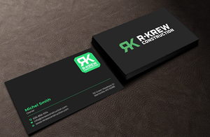 Business Card Design by Graphixpointt for RKREW Construction | Design: #32172529