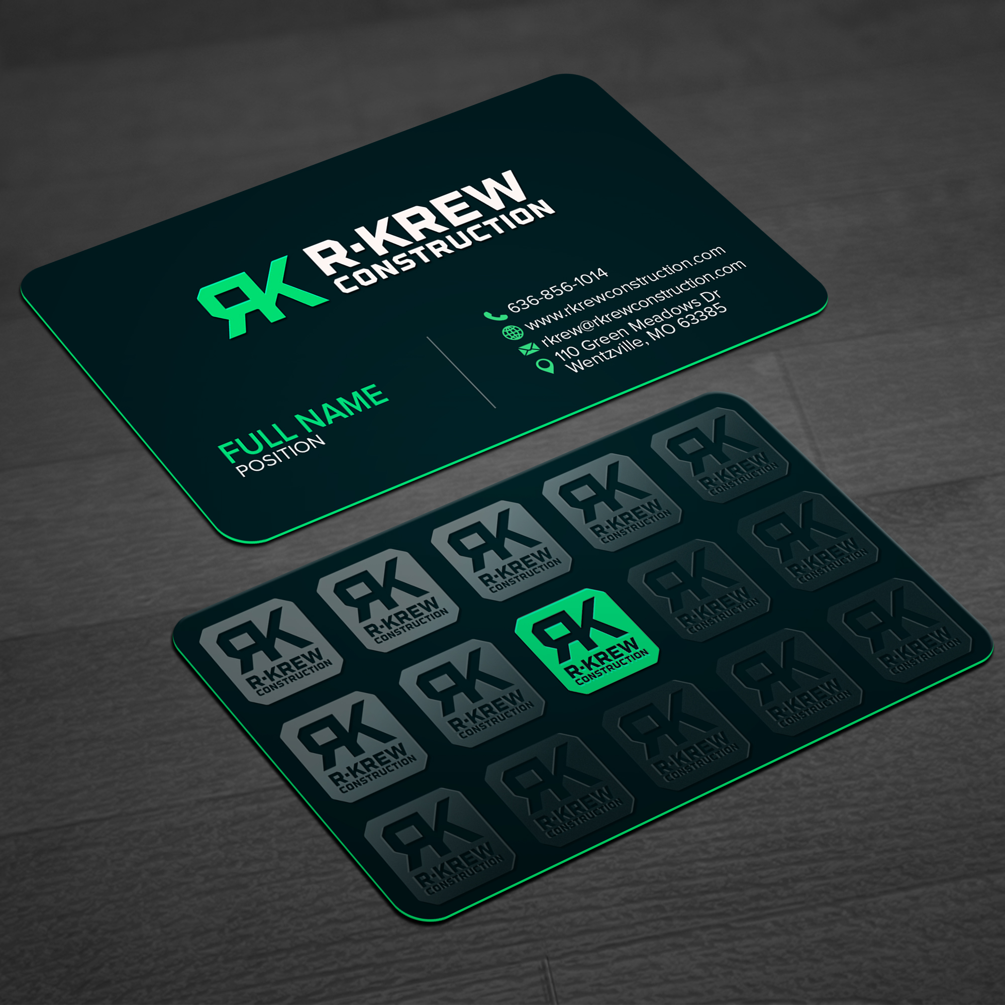 Business Card Design by WellDesign for RKREW Construction | Design #32172665