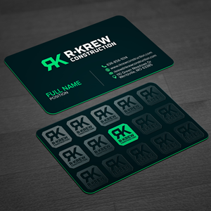 Business Card Design by WellDesign for RKREW Construction | Design: #32172665
