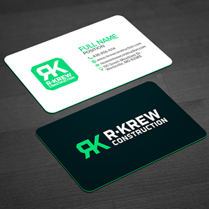 Diseño de Tarjeta de Presentación por WellDesign para RKREW Construction | Diseño: #32172668