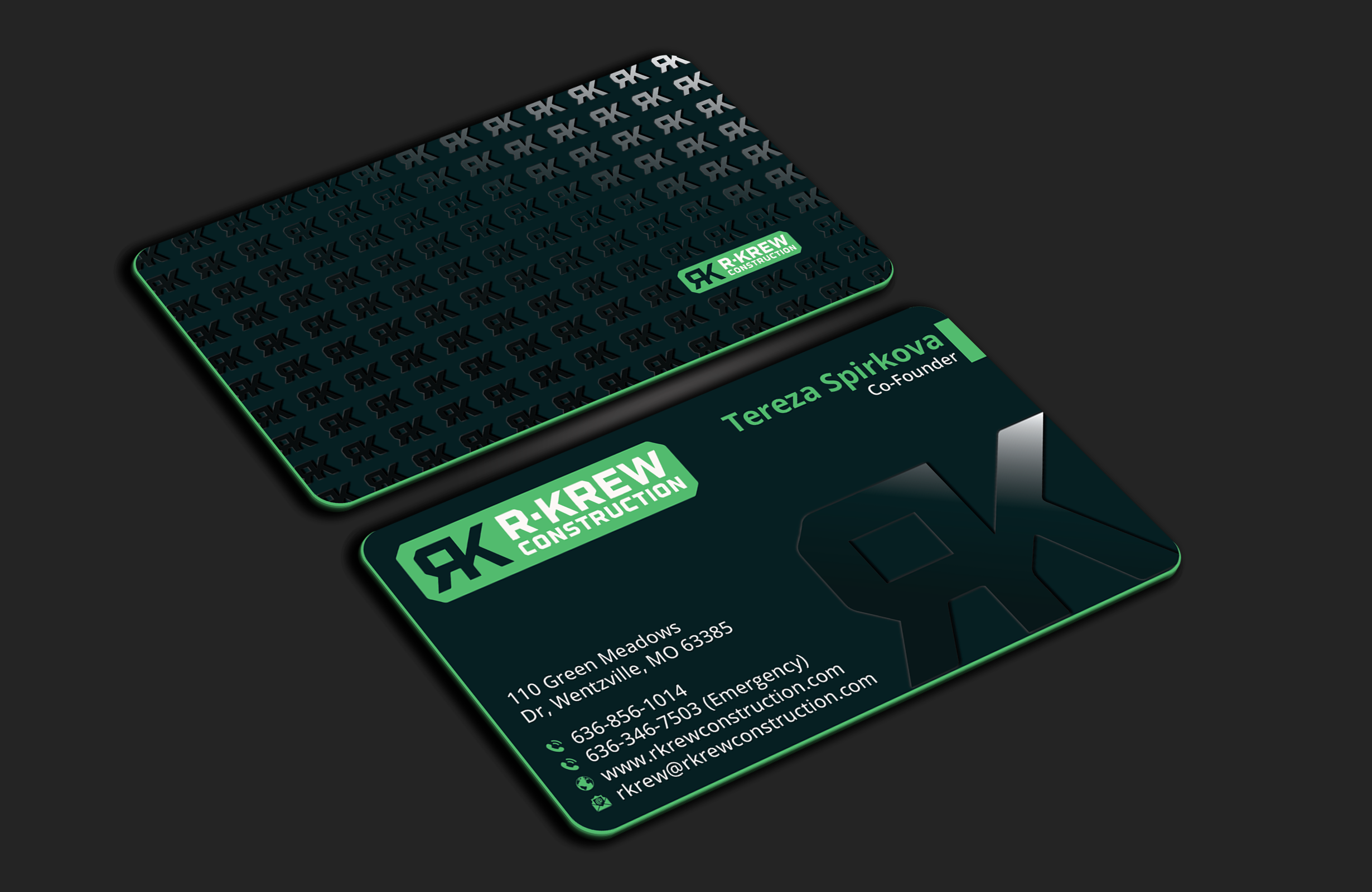Business Card Design by DesignerShahadat for RKREW Construction | Design #32172704