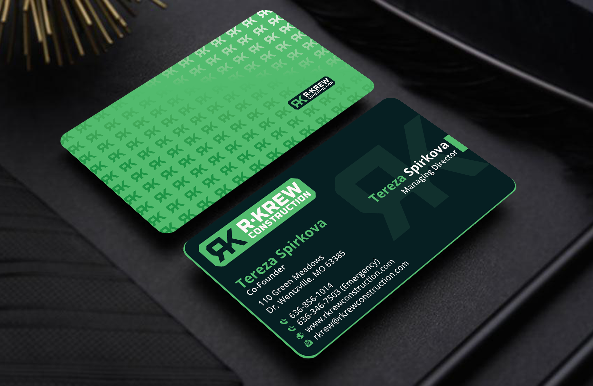 Business Card Design by DesignerShahadat for RKREW Construction | Design #32172831