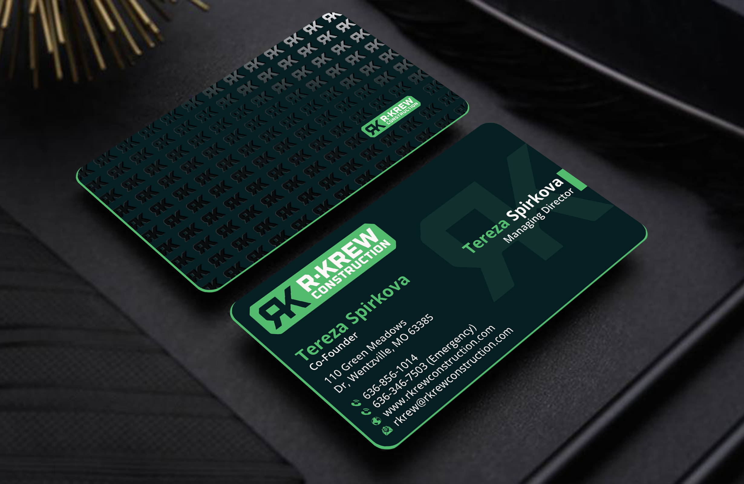 Business Card Design by DesignerShahadat for RKREW Construction | Design #32172832