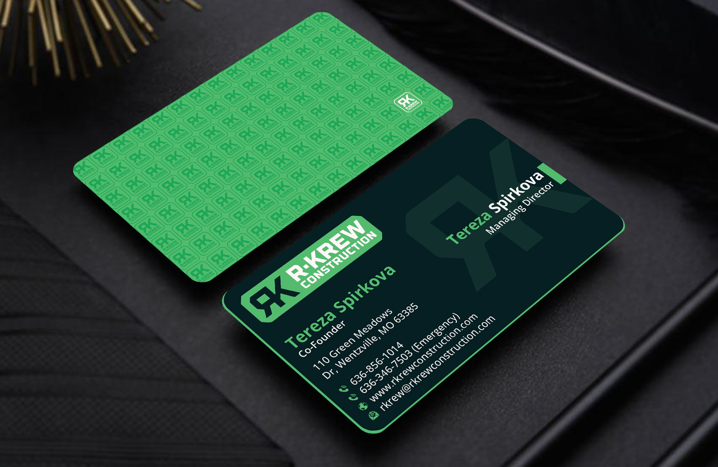 Business Card Design by DesignerShahadat for RKREW Construction | Design #32173122