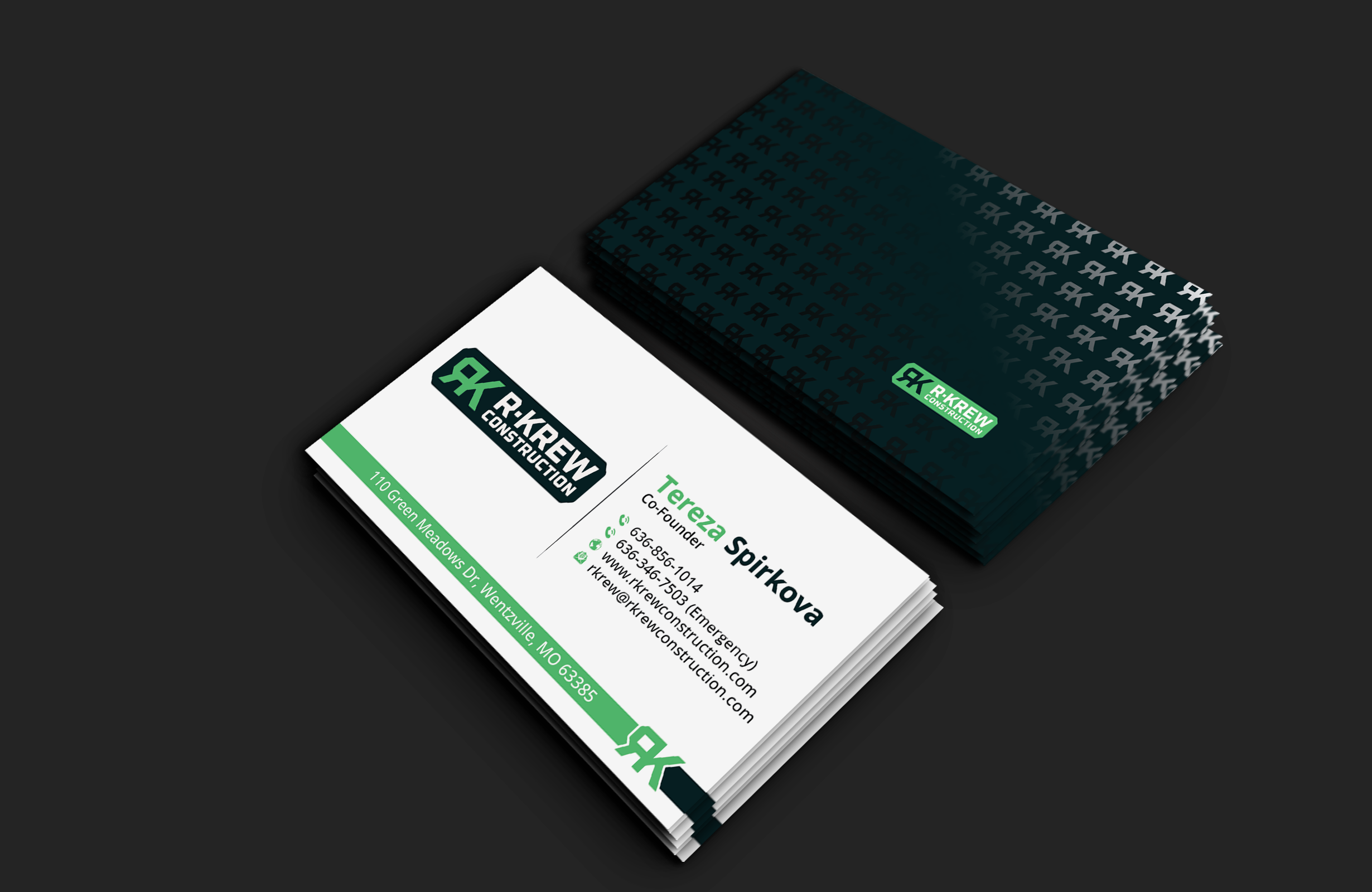Business Card Design by DesignerShahadat for RKREW Construction | Design #32173253
