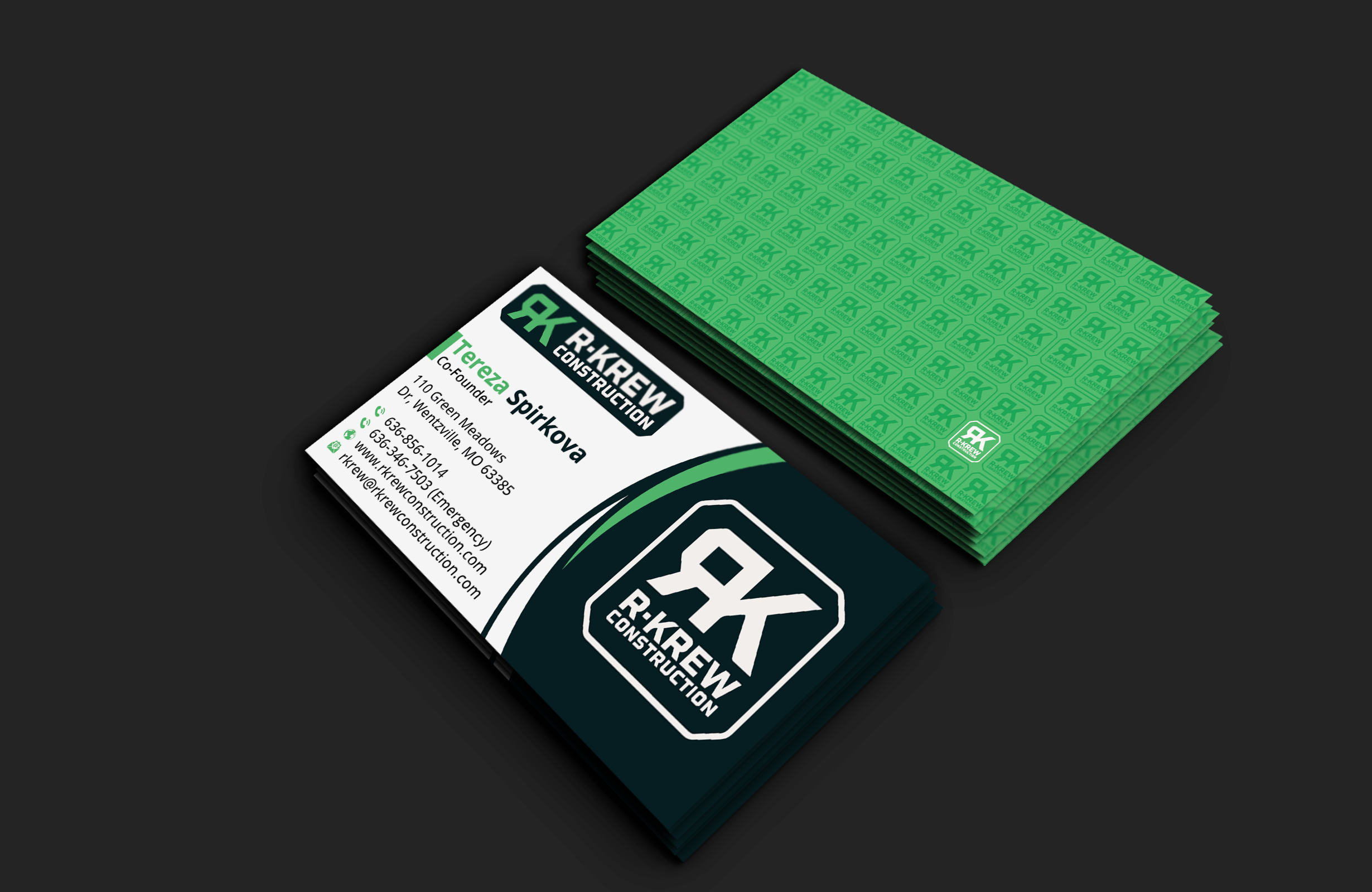 Business Card Design by DesignerShahadat for RKREW Construction | Design #32173393