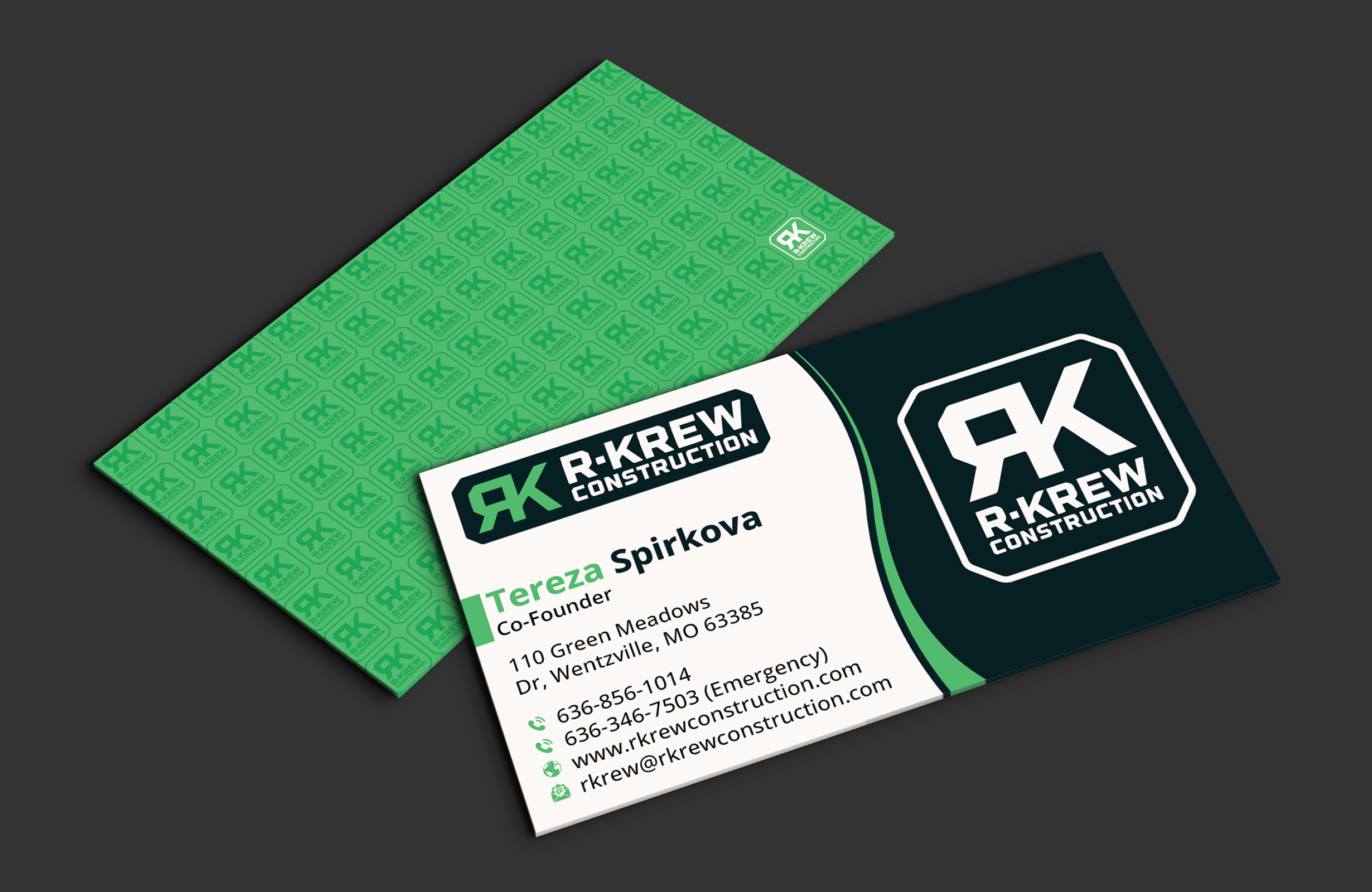 Business Card Design by DesignerShahadat for RKREW Construction | Design #32173398