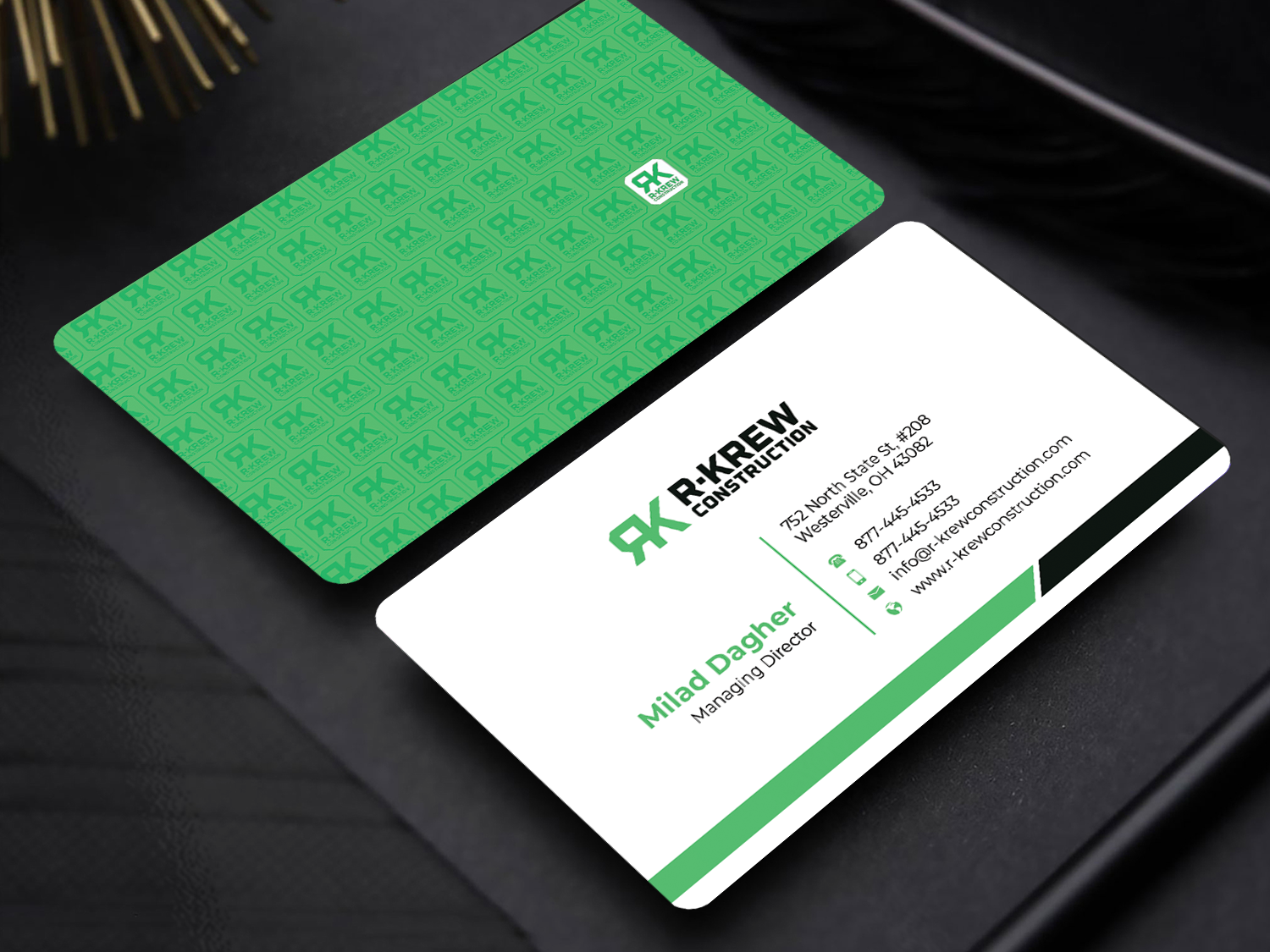 Business Card Design by Innovative Graphix for RKREW Construction | Design #32180784