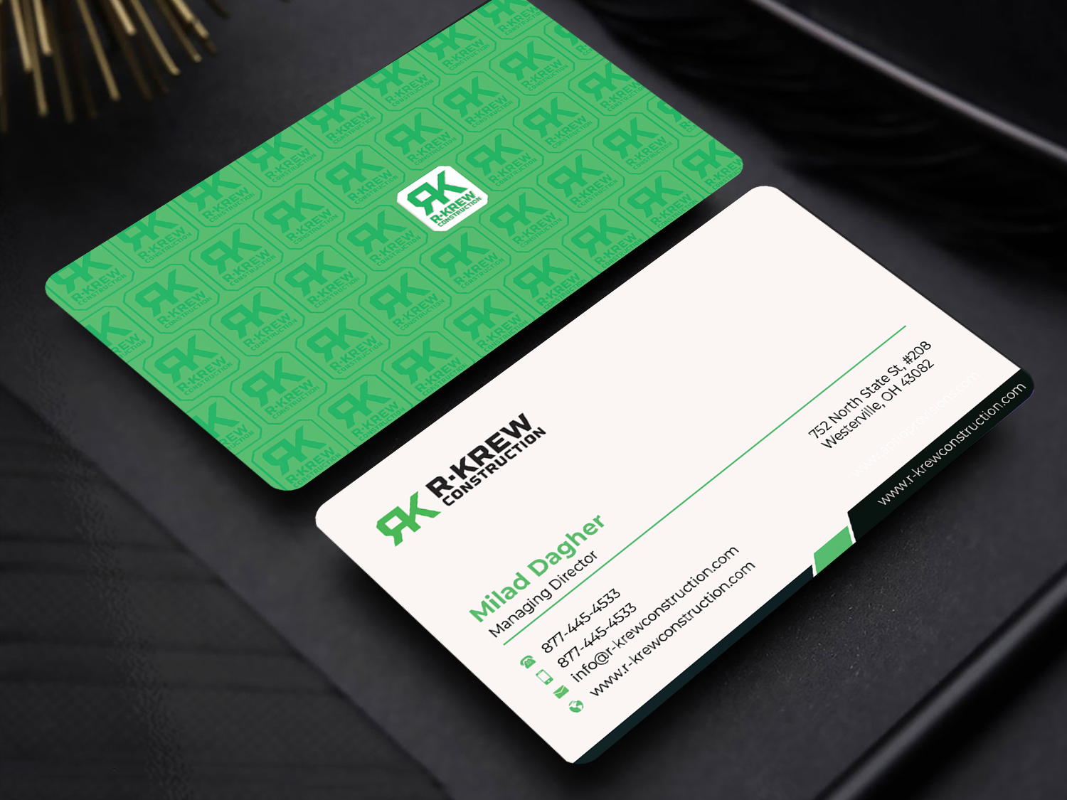 Visitenkarten-Design von Innovative Graphix für RKREW Construction | Design #32195998
