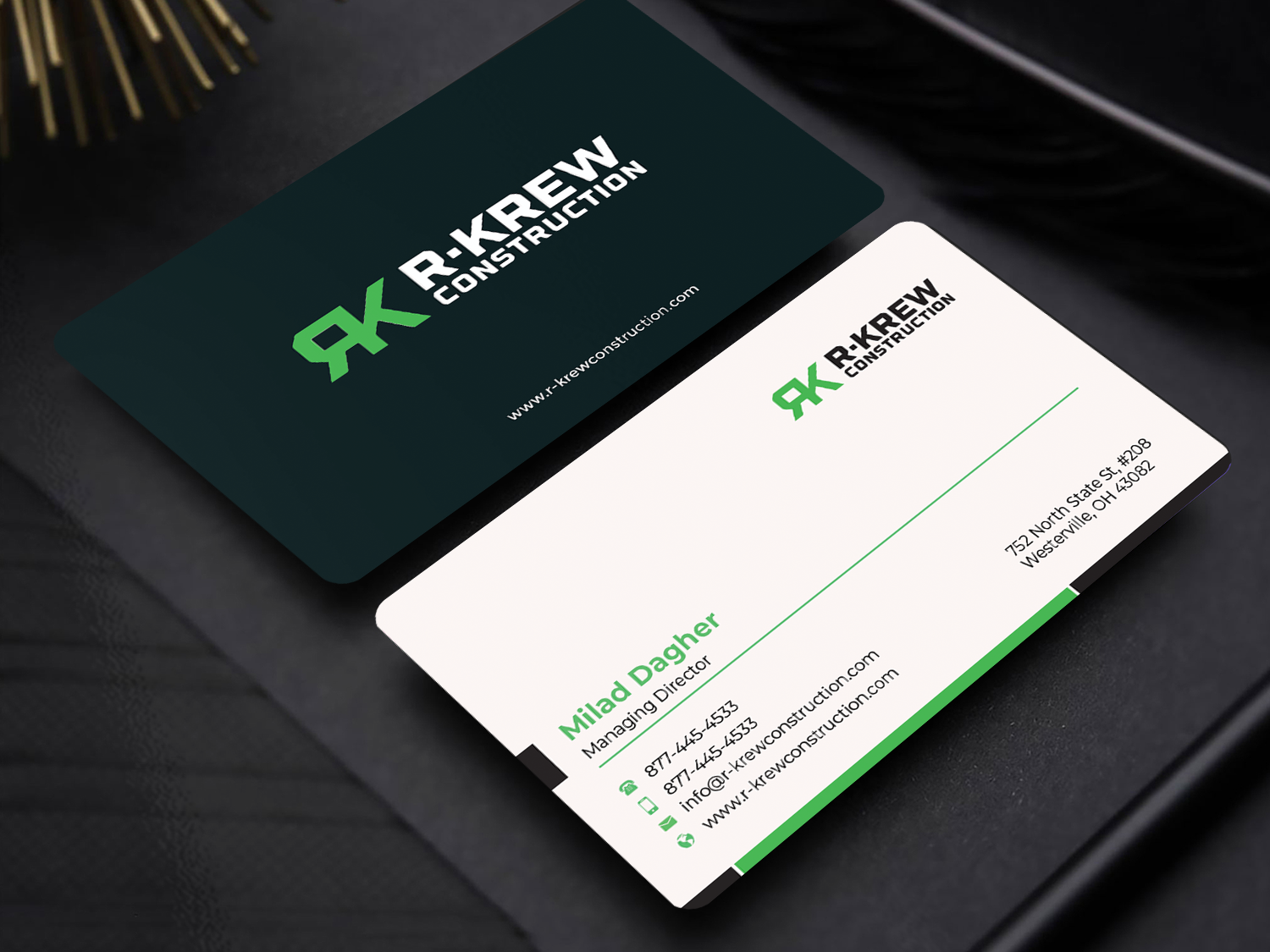 Visitenkarten-Design von Innovative Graphix für RKREW Construction | Design #32197042