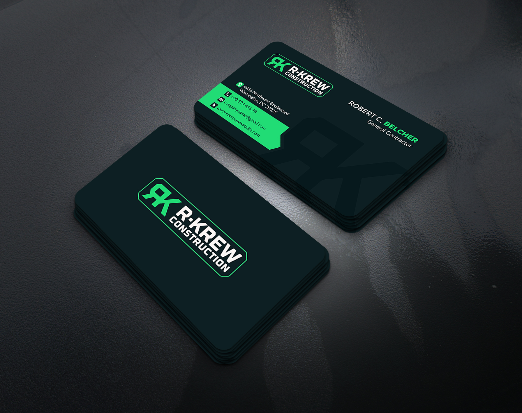 Business Card Design by artbitin for RKREW Construction | Design #32181330