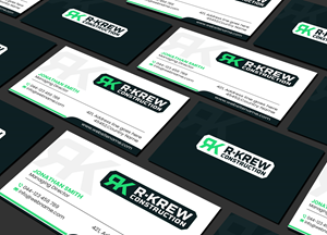 Diseño de Tarjeta de Presentación por Creations Box 2015 para RKREW Construction | Diseño: #32189155