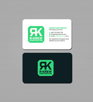 Diseño de Tarjeta de Presentación por Creations Box 2015 para RKREW Construction | Diseño: #32189157